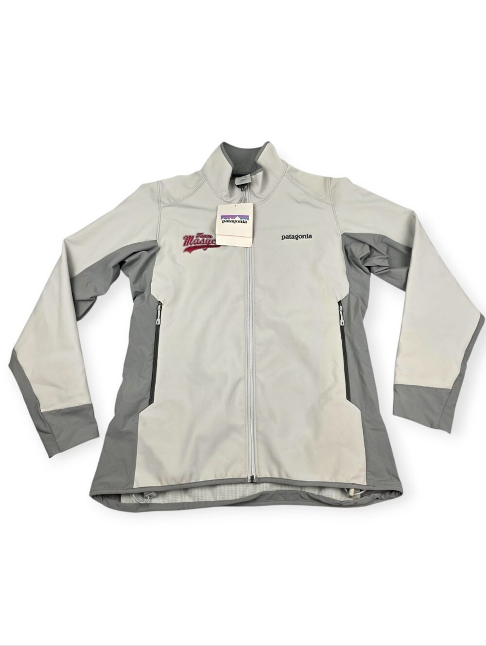 Patagonia ADZE Hybrid JKT Women's Size M Light Gray Polartec Full Zip NWT